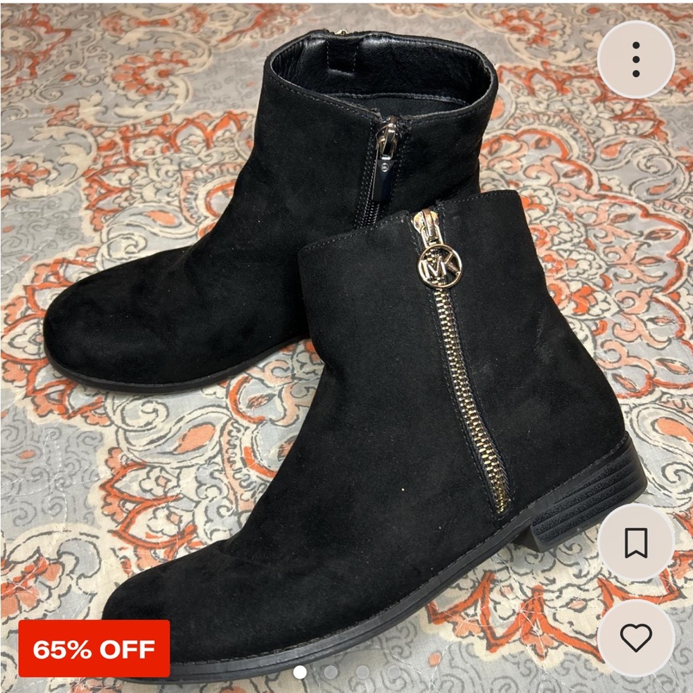 Michael Kors Black Suede Ankle Booties
